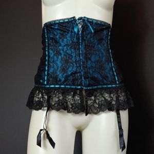 Fredericks Of Hollywood Sz XL Emerald Green Corset